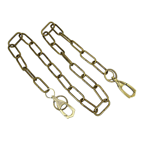 创意复古铜色牛仔裤链