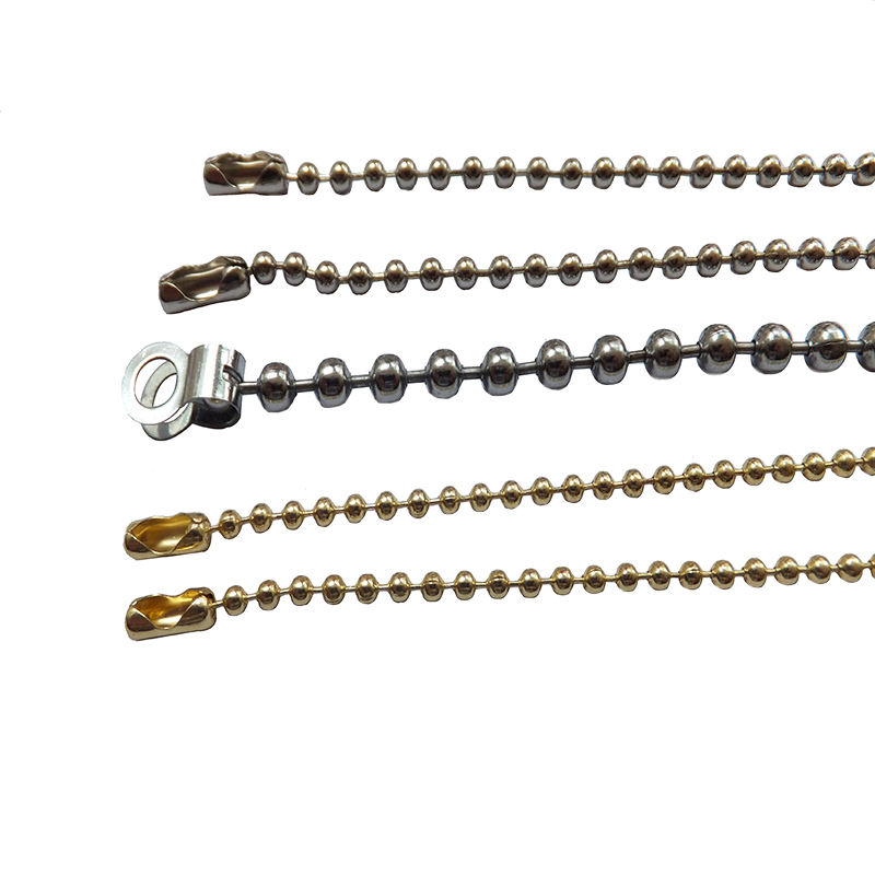 彩色烤漆电泳波珠链子