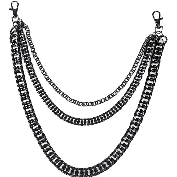 霸气黑色裤链