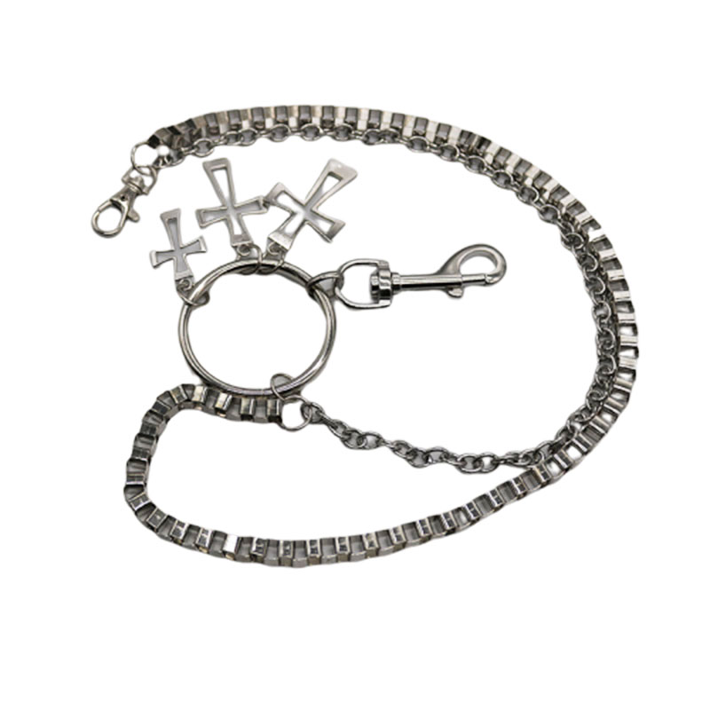 嘻哈十字架牛仔裤链