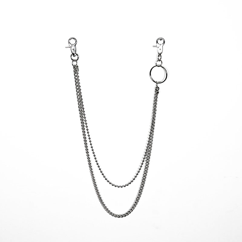 潮男牛仔裤链条